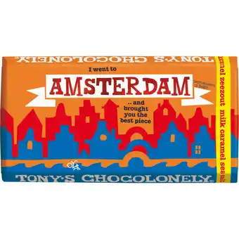 Albert Heijn Tony's Chocolonely Amsterdam reep melk karamel zeezout aanbieding