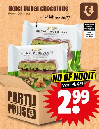 Dirk Bolci Dubai chocolade aanbieding