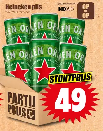 Dirk Heineken pils aanbieding