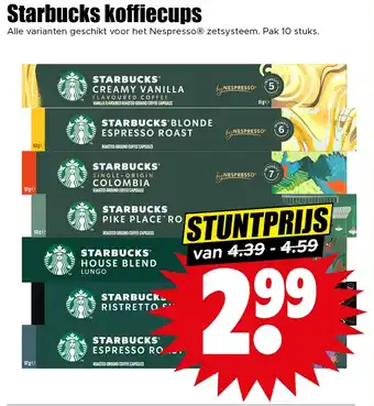 Dirk Starbucks koffiecups aanbieding
