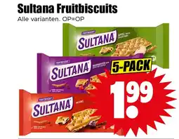 Dirk Sultana Fruitbiscuits aanbieding