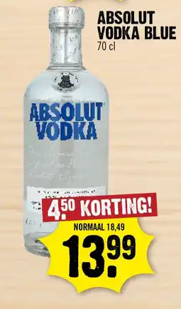 Dirk Absolut vodka blue aanbieding