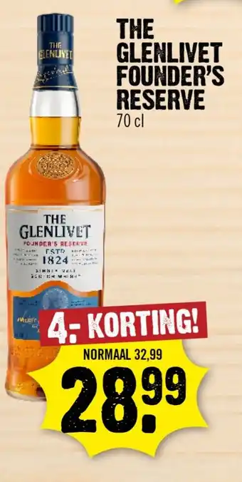 Dirk The glenlivet founder's reserve aanbieding