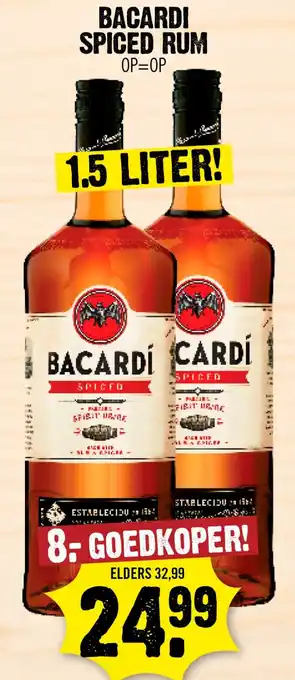 Dirk Bacardi spiced rum aanbieding