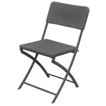 Praxis Central Park tuinstoel Party inklapbaar staal/HDPE antraciet aanbieding