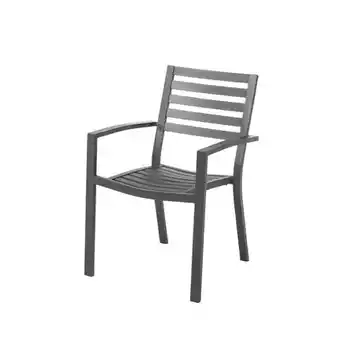 Praxis Central Park stapelbare tuinstoel Vina aluminium antraciet aanbieding