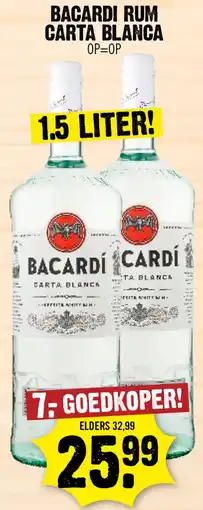 Dirk Bacardi rum carta blanca aanbieding