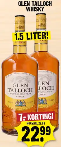 Dirk Glen talloch whisky aanbieding