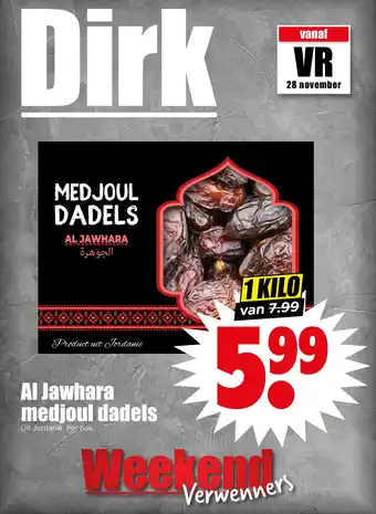 Dirk Al Jawhara medjoul dadels aanbieding