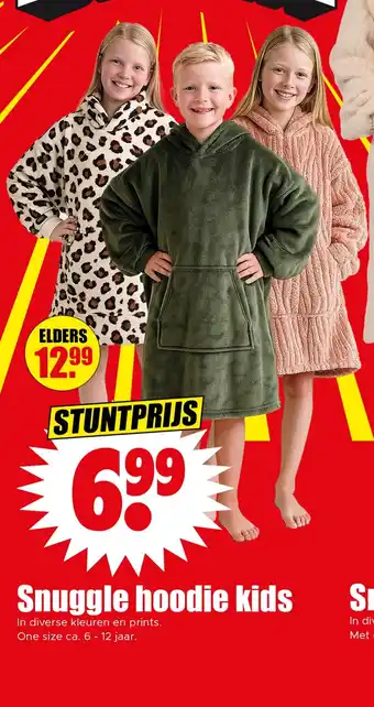 Dirk Snuggle hoodie kids aanbieding