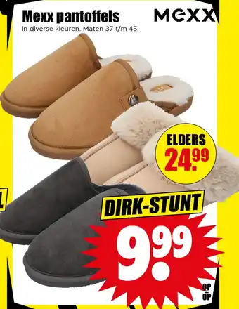 Dirk Mexx pantoffels aanbieding