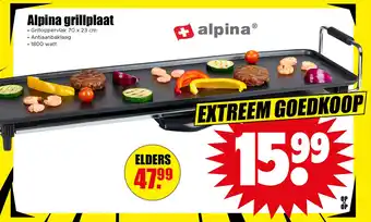 Dirk Alpina grillplaat aanbieding