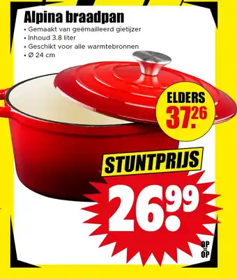 Dirk Alpina braadpan aanbieding