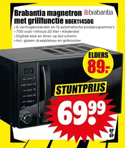 Dirk Brabantia magnetron met grillfunctie BBEK1145DG aanbieding