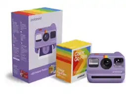MediaMarkt Polaroid Go Generation 2 + Color Film Bundle (16 Photos) Instant Camera Purple aanbieding