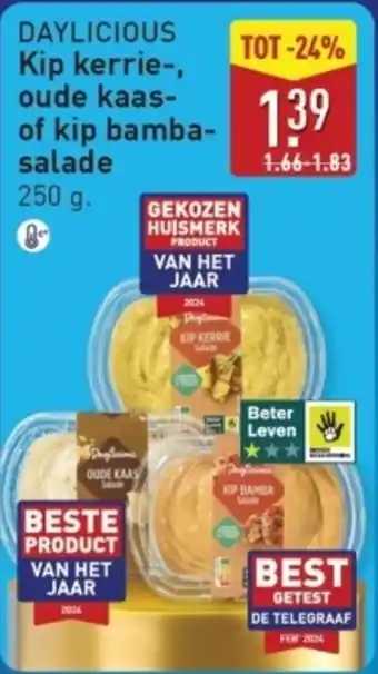 ALDI Daylicious Kip Kerrie, Oude Kaas of Kip Bamba aanbieding