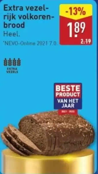ALDI Extra Vezelrijk Volkorenbrood aanbieding