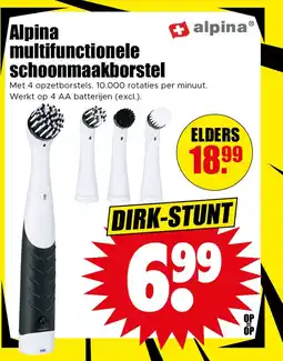 Dirk Alpina multifunctionele schoonmaakborstel aanbieding