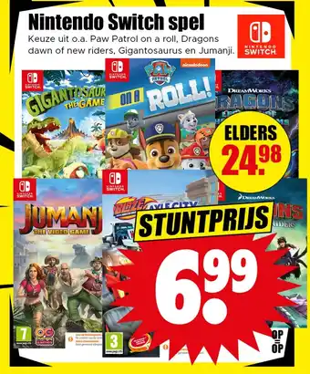 Dirk Nintendo Switch spel aanbieding
