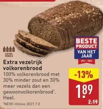 ALDI Extra Vezelrijk Volkorenbrood aanbieding