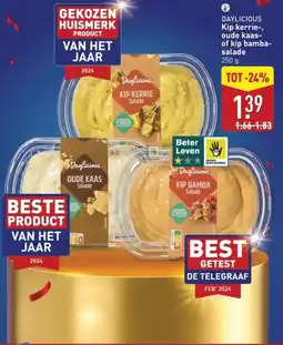 ALDI Daylicious Kip kerrie, oude kaas of kip bamba salade aanbieding