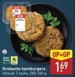 ALDI Krokante hamburgers aanbieding