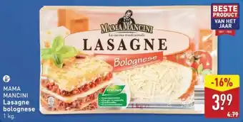 ALDI Mama Mancini Lasagne Bolognese aanbieding