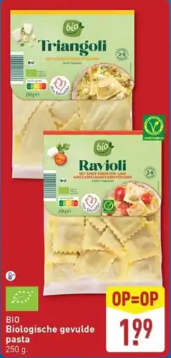 ALDI Bio Biologische Gevulde Pasta aanbieding