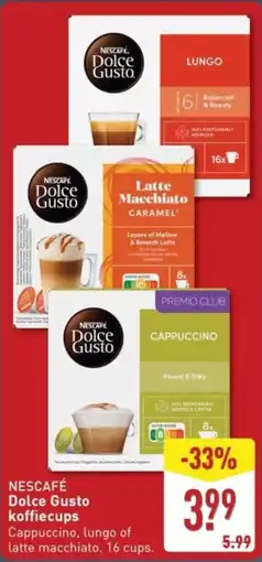 ALDI Nescafe Dolce Gusto Koffiecups aanbieding