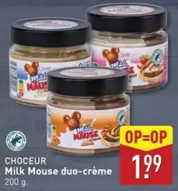 ALDI Choceur Milk Mouse Duo Crème aanbieding