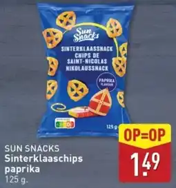 ALDI Sun Snack Sinterklaaschips Paprika aanbieding