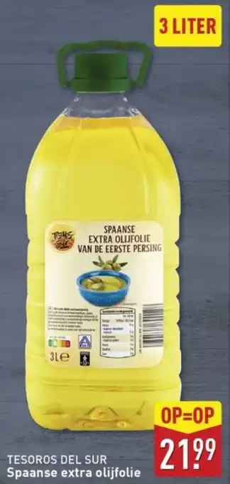ALDI Tesoros Del Sur Spaanse Extra Olijfolie aanbieding