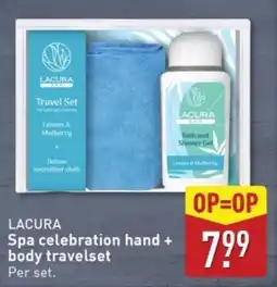 ALDI Lacura Spa celebration hand + body travelset aanbieding