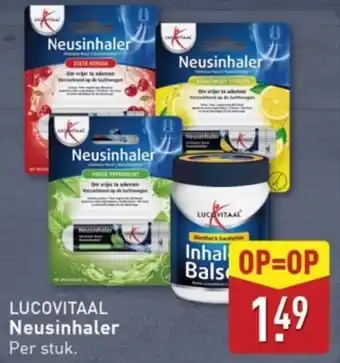 ALDI Lucovitaal Neusinhaler aanbieding