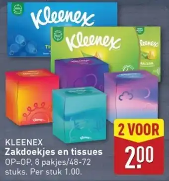 ALDI Kleenex Zakdoekjes en Tissues aanbieding
