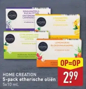 ALDI Home Creation Etherische Oliën aanbieding
