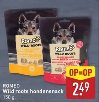 ALDI Romeo Wild roots Hondensnack aanbieding