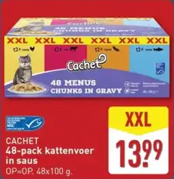 ALDI Cachet Kattenvoer in Saus XXL aanbieding
