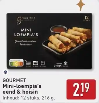 ALDI Gourmet Mini-Loempia's Eend & Hoisin aanbieding