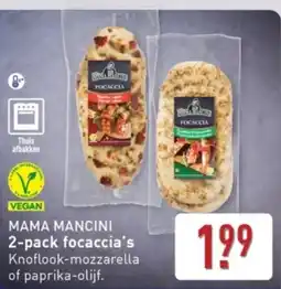 ALDI Mama Mancini Focaccia's aanbieding