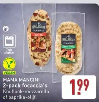 ALDI Mama Mancini Focaccia's aanbieding