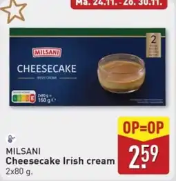 ALDI Milsani Cheesecake Irish Cream aanbieding
