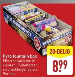 ALDI Pyro Fountain Box aanbieding