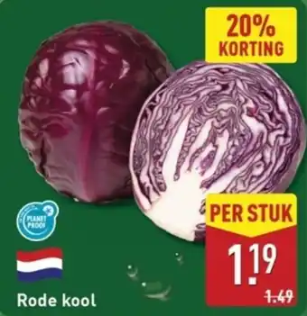 ALDI Rode Kool aanbieding