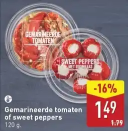 ALDI Gemarineerde Tomaten of Sweet Peppers aanbieding