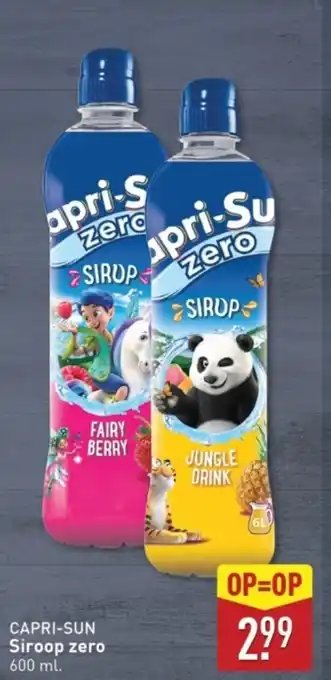ALDI Capri Sun Siroop Zero aanbieding