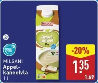ALDI Milsani Appel Kaneel Vla aanbieding