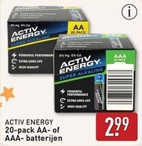 ALDI Activ Energy AA of AAA Batterijen aanbieding