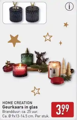 ALDI Home Creation Geurkaars in glas aanbieding