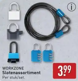 ALDI Workzone Slotenassortiment aanbieding